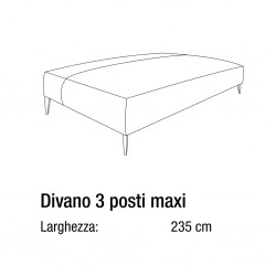 DIVANO 3 POSTI MAXI - ATU