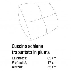 CUSCINO SCHIENA TRAPUNTATO