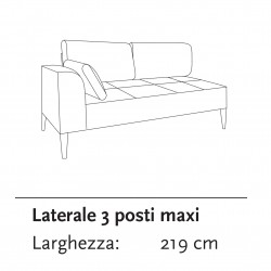 LATERALE 3 POSTI MAXI - GNV