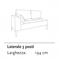 LATERALE 3 POSTI - GNV